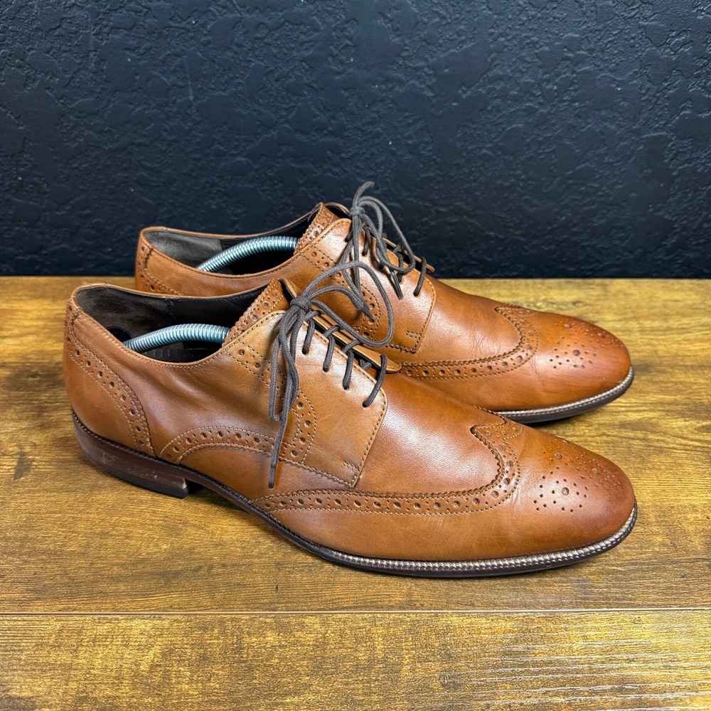 Cole Haan Williams Wingtip C24116 British Tan Leather Oxford Mens 11 M